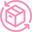 Icon of a box with arrows indicating movement or packaging.